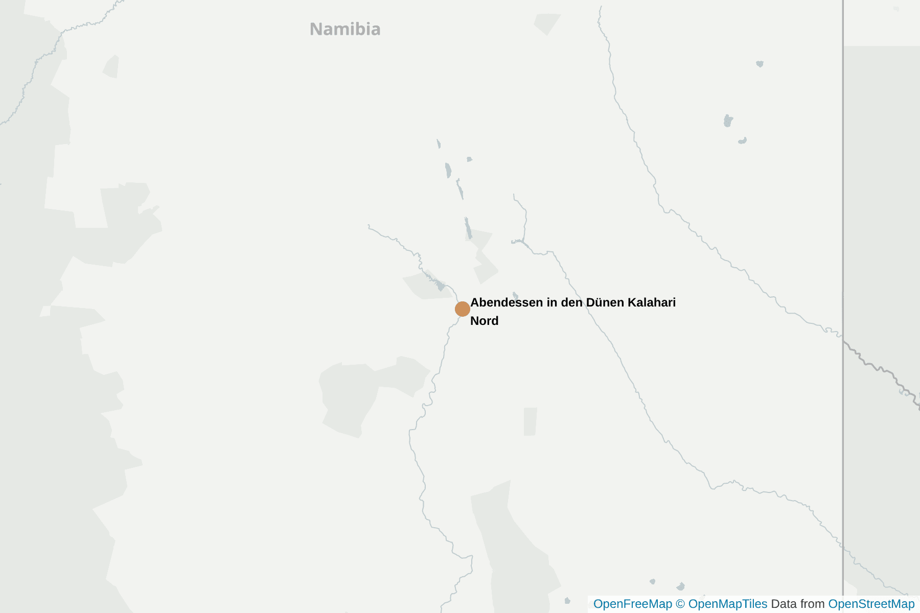 Karte von Kalahari Nord